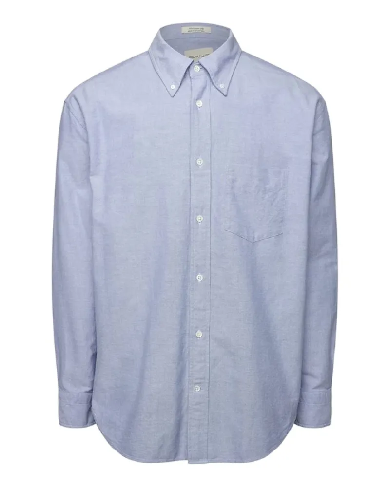 Gant Hemd für Herren, Oxford-Stil, leger (Blau Blau