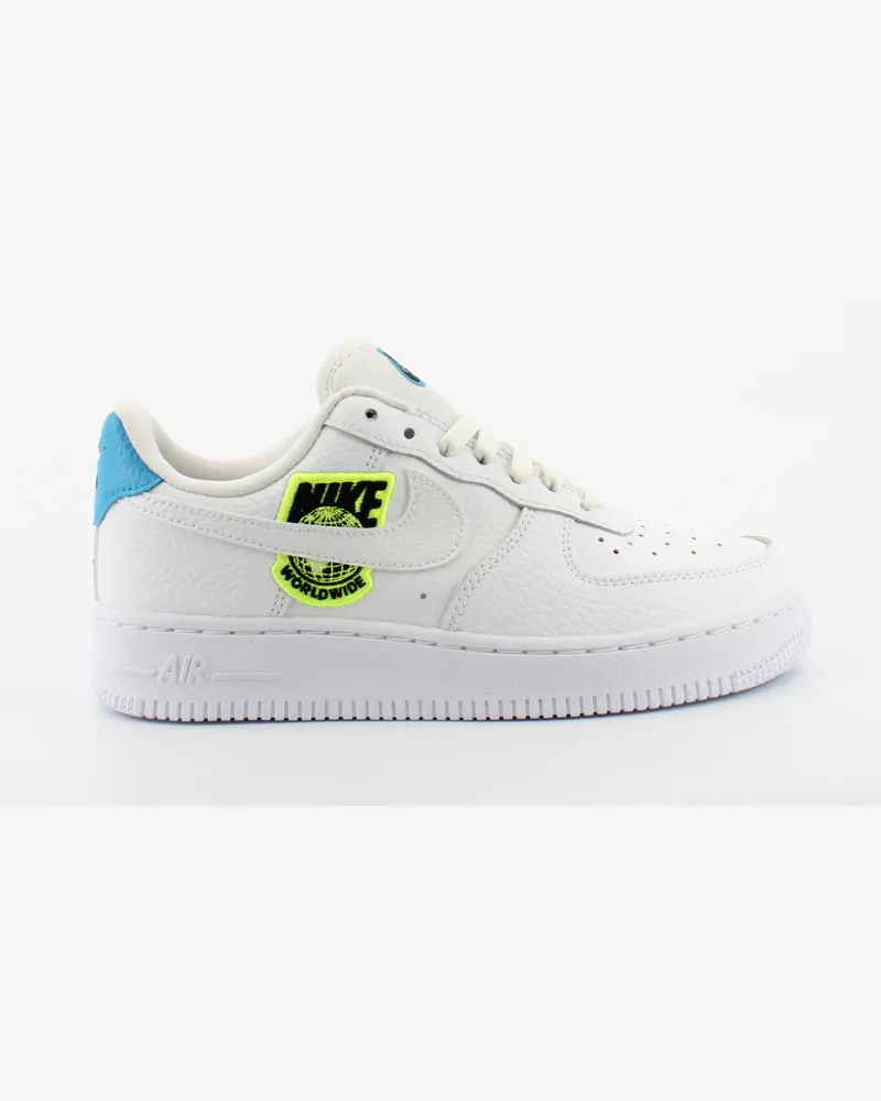 Nike Air Force 1 07 Weiß Leder Damen Schnürtrinker CT1414 101 Weiß