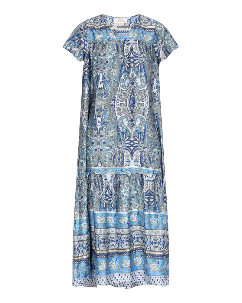 Usha Kleid Damen Blau Mehrfarbig Mehrfarbig