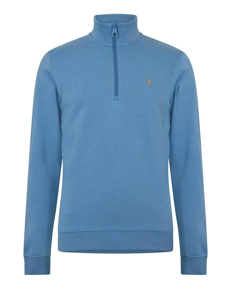 Farah 1920 Wilsdon" Sweatshirt für Herren, mit kurzem Reißverschluss, Fleece (Blau Blau