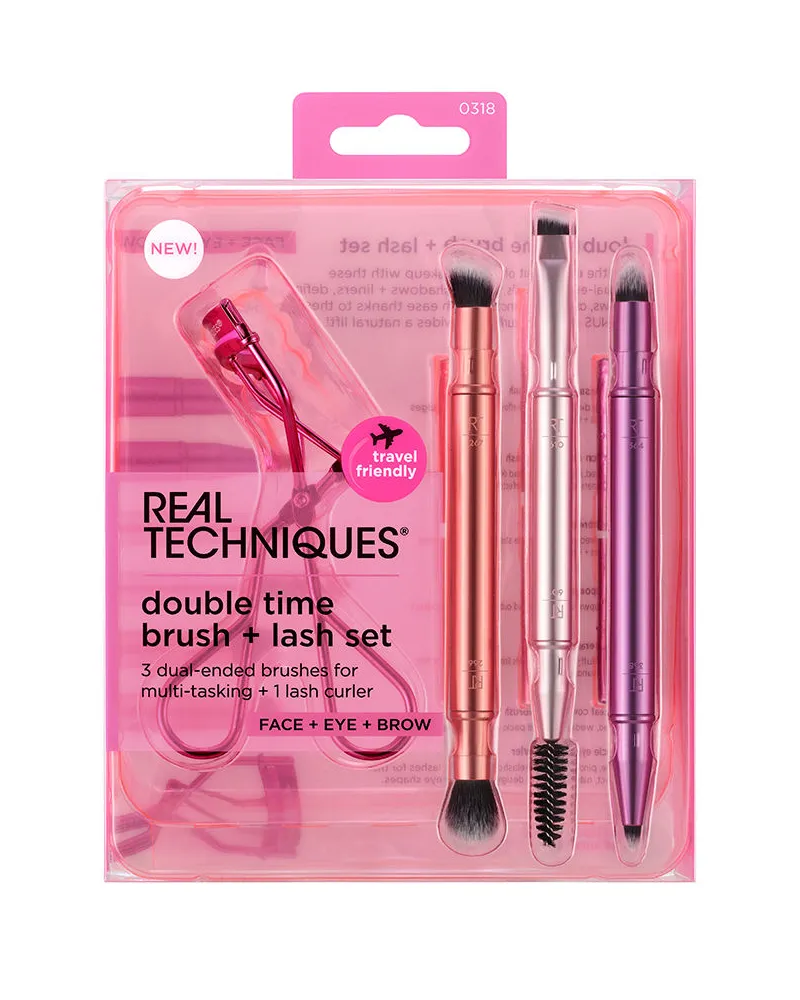 Real Techniques Doppelzeitbürste + Letzter Etui 4 Stk 4 pz 
