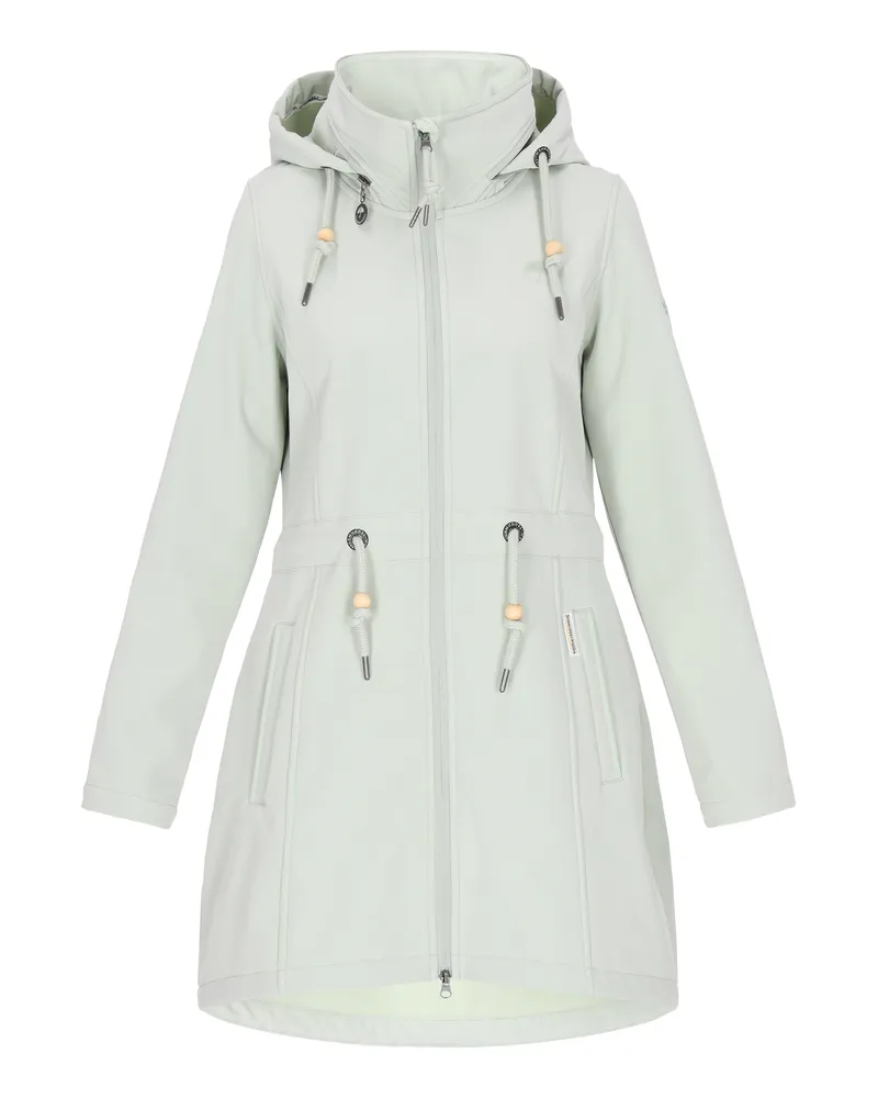 Schmuddelwedda Softshelljacke für Damen, wind- und wasserabweisend - Salbeigrün Salbeigrün