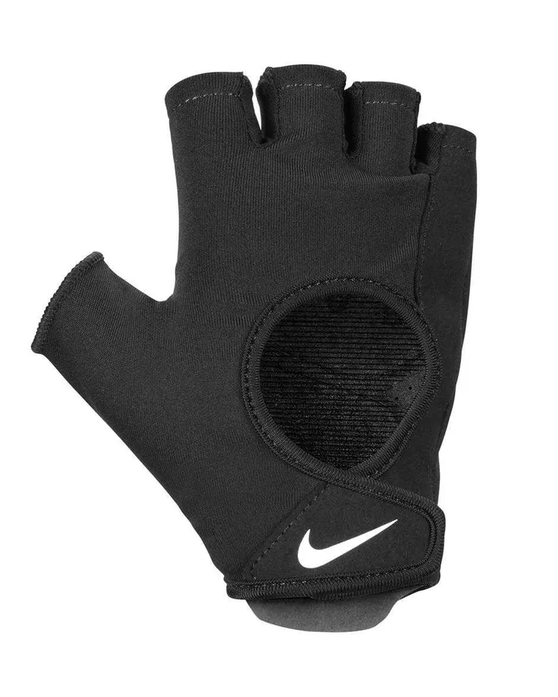 Nike Damen 2024 - Fingerlose Handschuhe "Vapor Elite", Fitness - Nylon, Polyurethan, Polyester, rPET (Recyceltes Polyethylen-Terephthalat), PU, Spandex, Schaumstoff mit niedriger Dichte (Schwarz Schwarz
