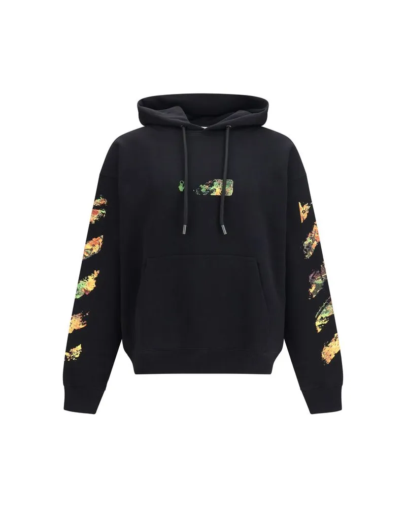 OFF-WHITE Schwarzes Baumwoll-Sweatshirt Schwarz