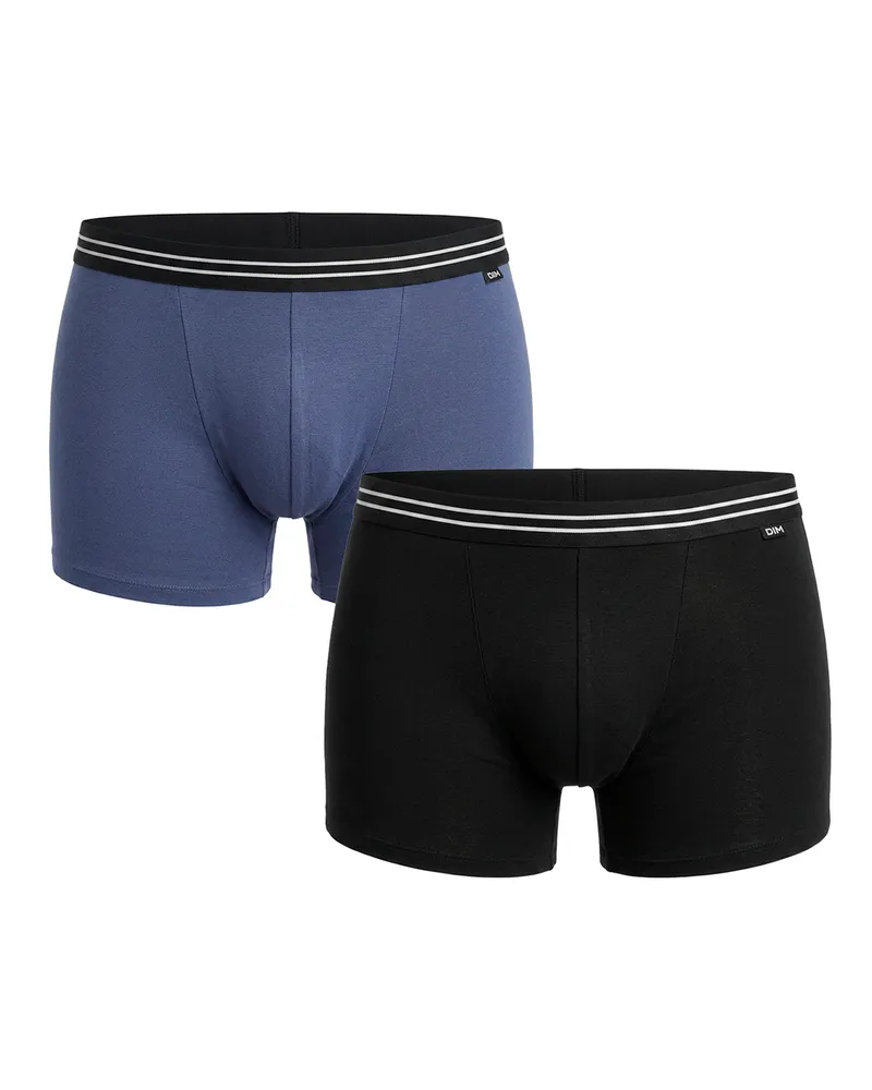 DIM 2er-Pack Herren Elastische Baumwollboxers D6578 Mehrfarbig