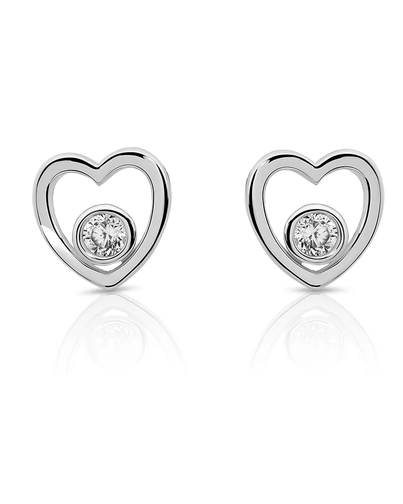 Orphelia Mila' Ohrstecker für Damen aus 925er Sterlingsilber - Silber ZO-7484 Silber