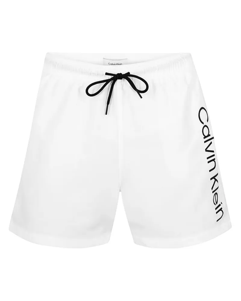 Calvin Klein Badeshorts für Herren, Polyester (Weiß Weiß