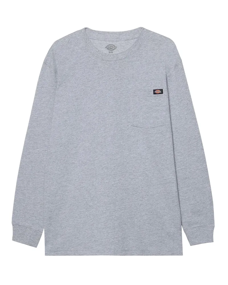 Dickies Luray" T-Shirt Tasche für Herren Langärmlig (Holzkohle Anthrazit