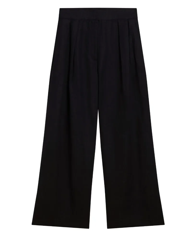 Ted Baker Kyfaat Maßgeschneiderte Leinenhose Mit Hohem Bund, Schwarz Schwarz