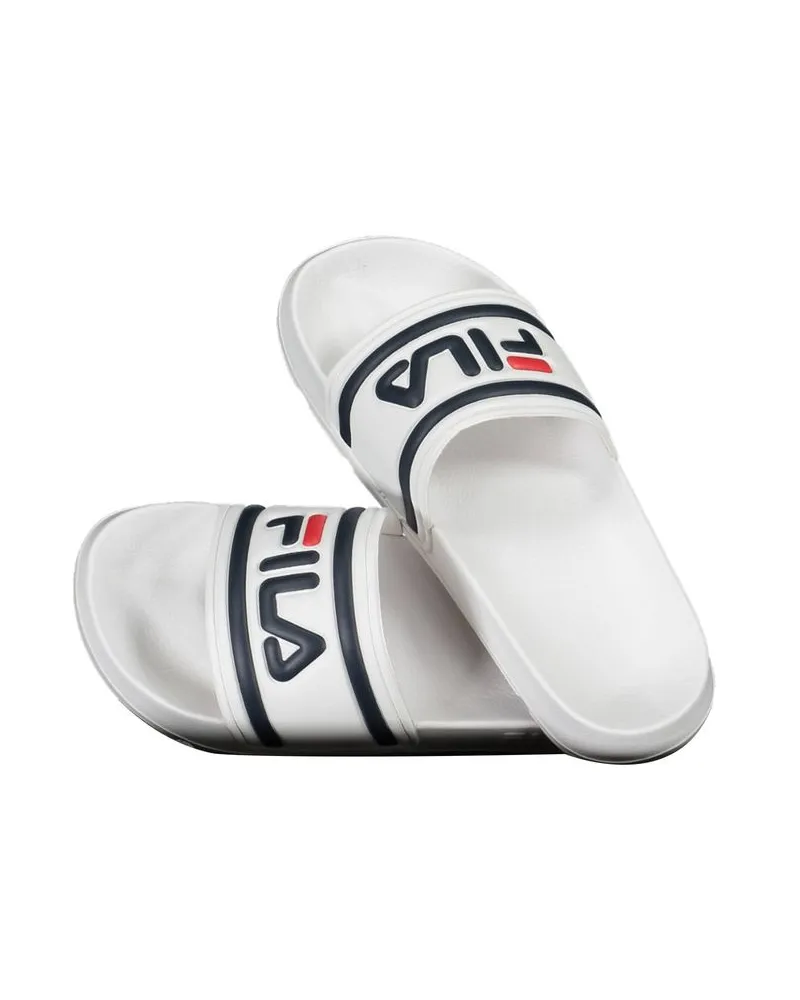 Fila Grobe Slippers Bequeme Slippers Weiß