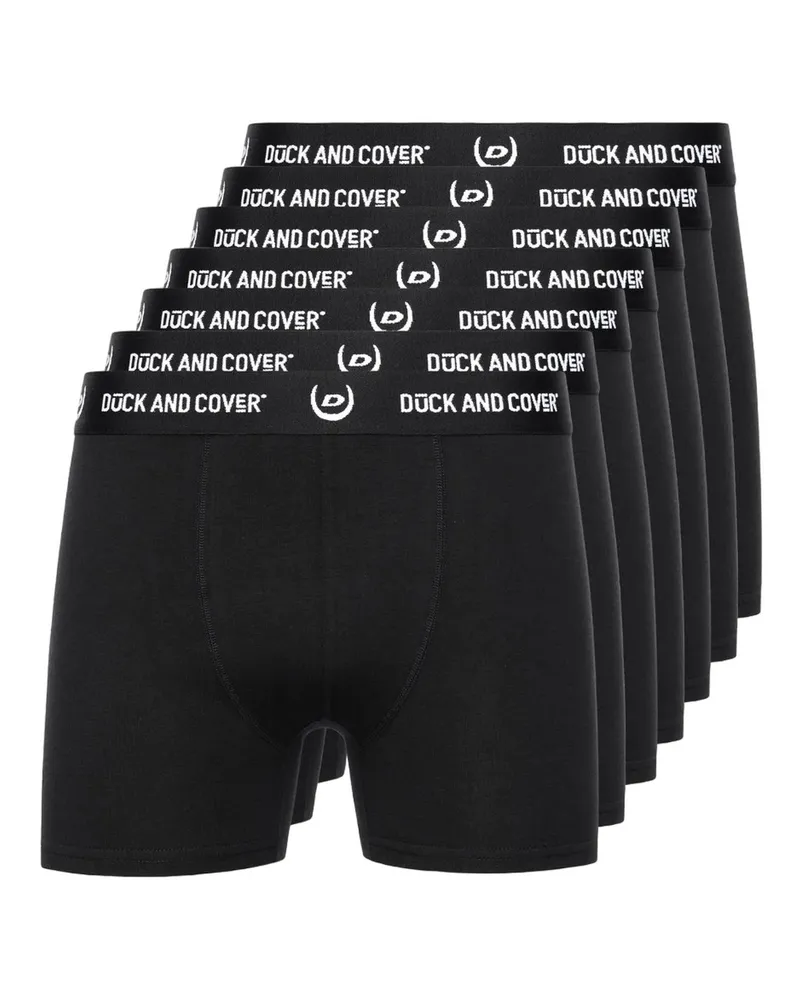 Duck and Cover Anvilli" Boxershorts für Herren(7er-Pack) (Schwarz Schwarz