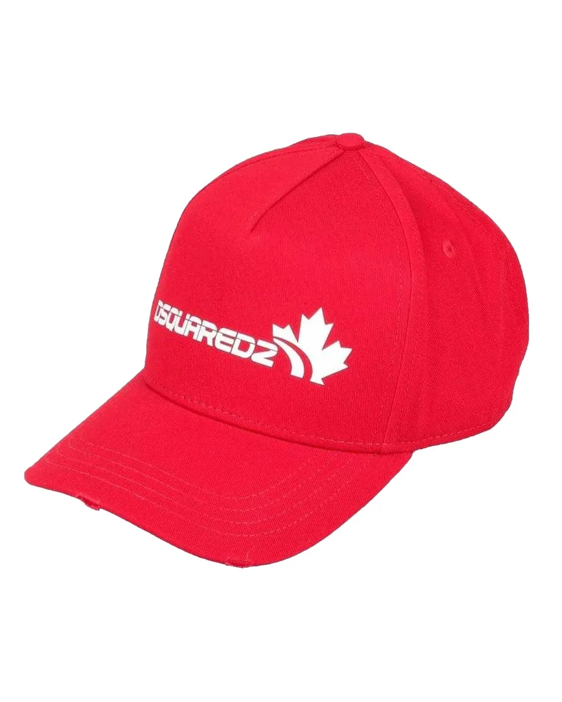 Dsquared2 Familienlogo Baseballkappe (Rot/Weiß Rot