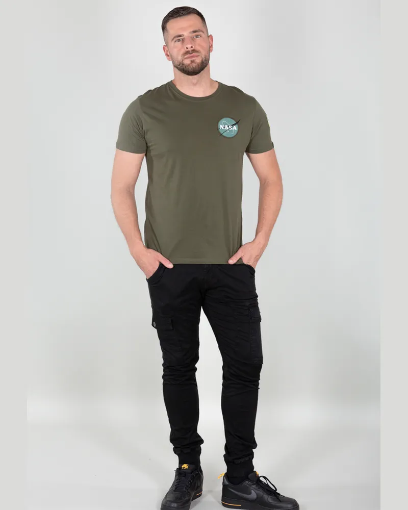 Alpha Industries Space Shuttle T‑Shirt - Dunkelgrün Dunkelgrün