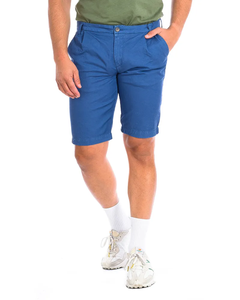 La Martina Bermudashorts mit gerade geschnittenem Saum RMB008-TL257 Herren Blau