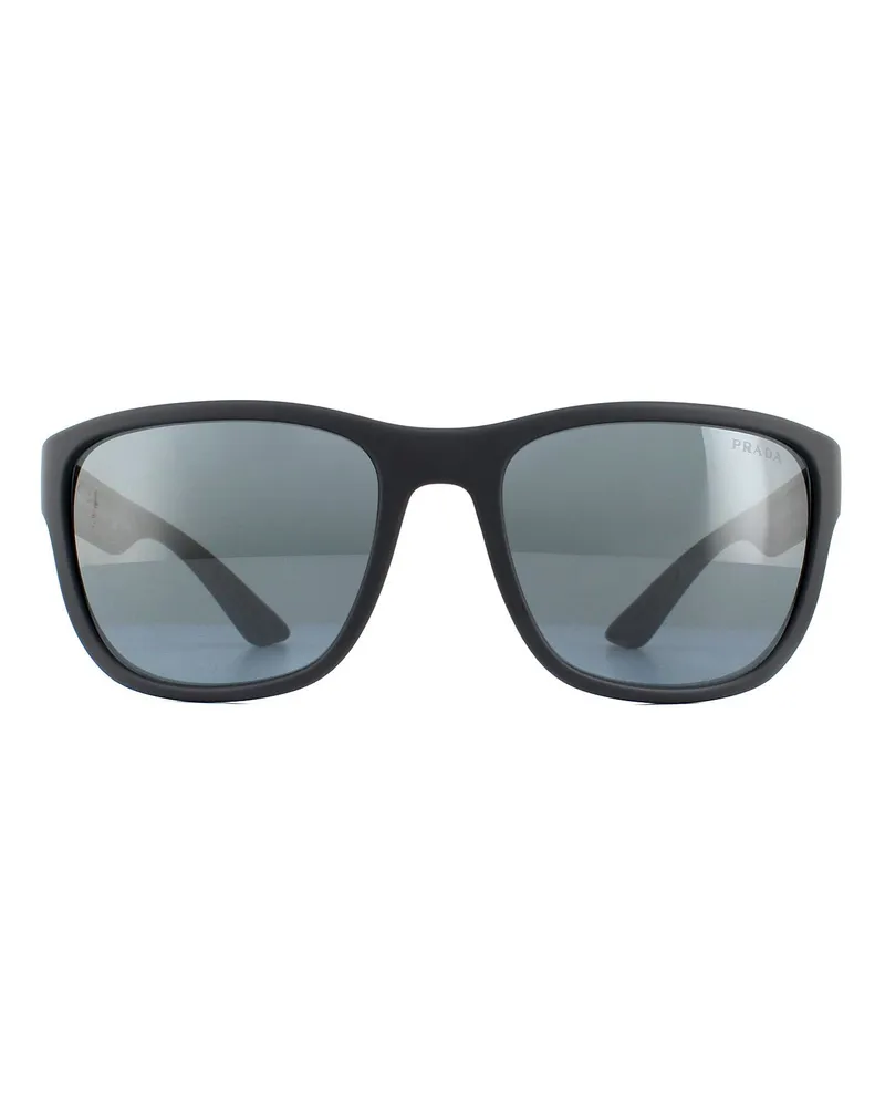 Prada Lunettes De Soleil  PS01US UFK5L0 Gris Caoutchouc Gris Miroir Gris Foncé Grau