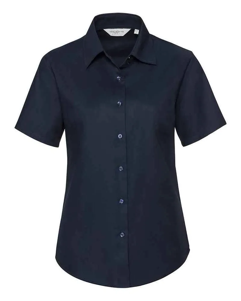 Russell Athletic Russell Collection - Hemd für Damen kurzärmlig (Leuchtend Navy-Blau Marineblau