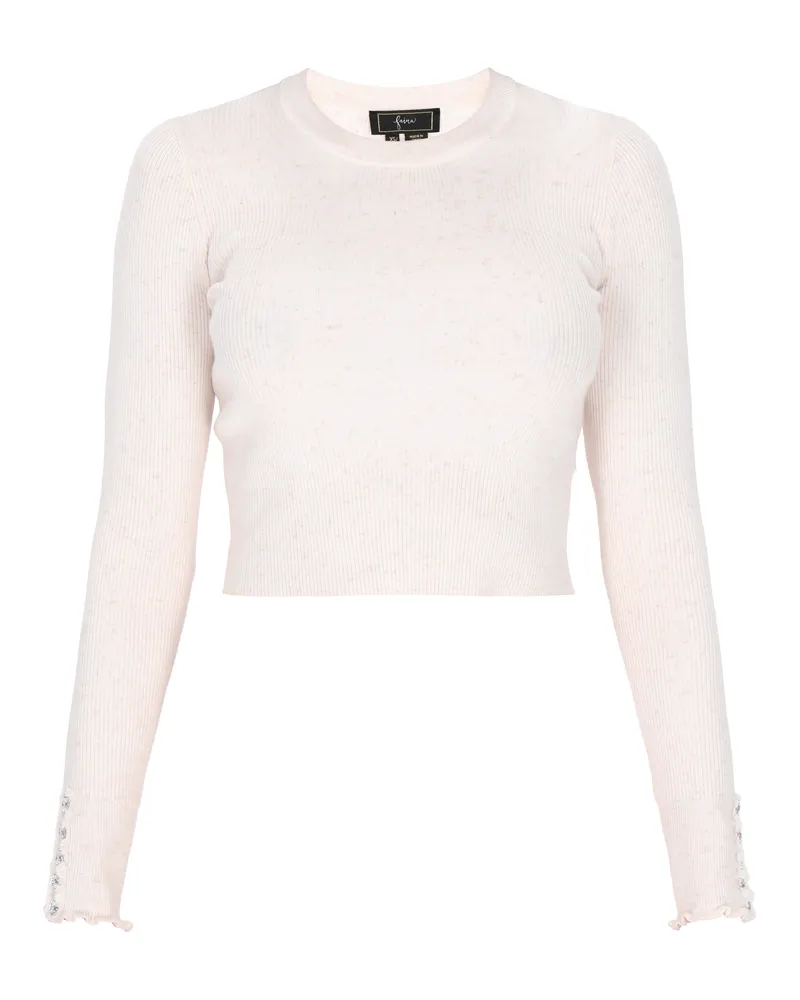 FAINA Pullover Frauen cremefarben Wollweiß