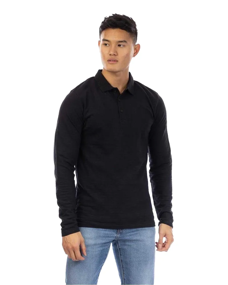 Peter Werth Albery" Poloshirt für Herren (Schwarz Schwarz