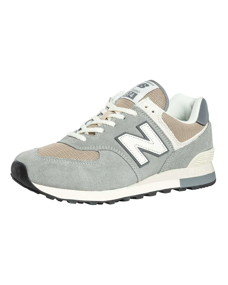 New Balance 574 Wildleder Trainer, Grau Grau