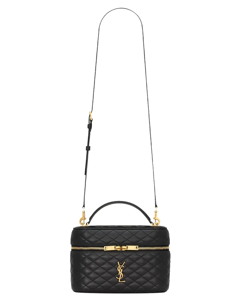 Saint Laurent GABY Große Kosmetiktasche Schwarz