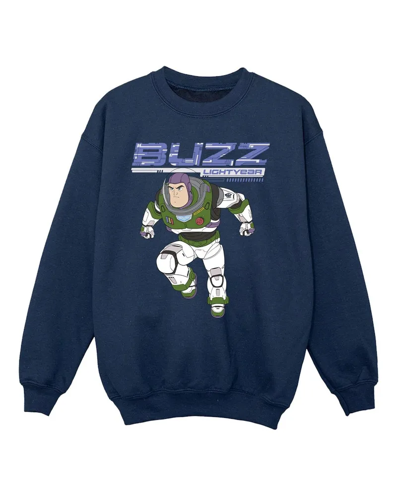 Disney Lightyear Buzz Jump To Action" Sweatshirt für Mädchen (Marineblau Marineblau