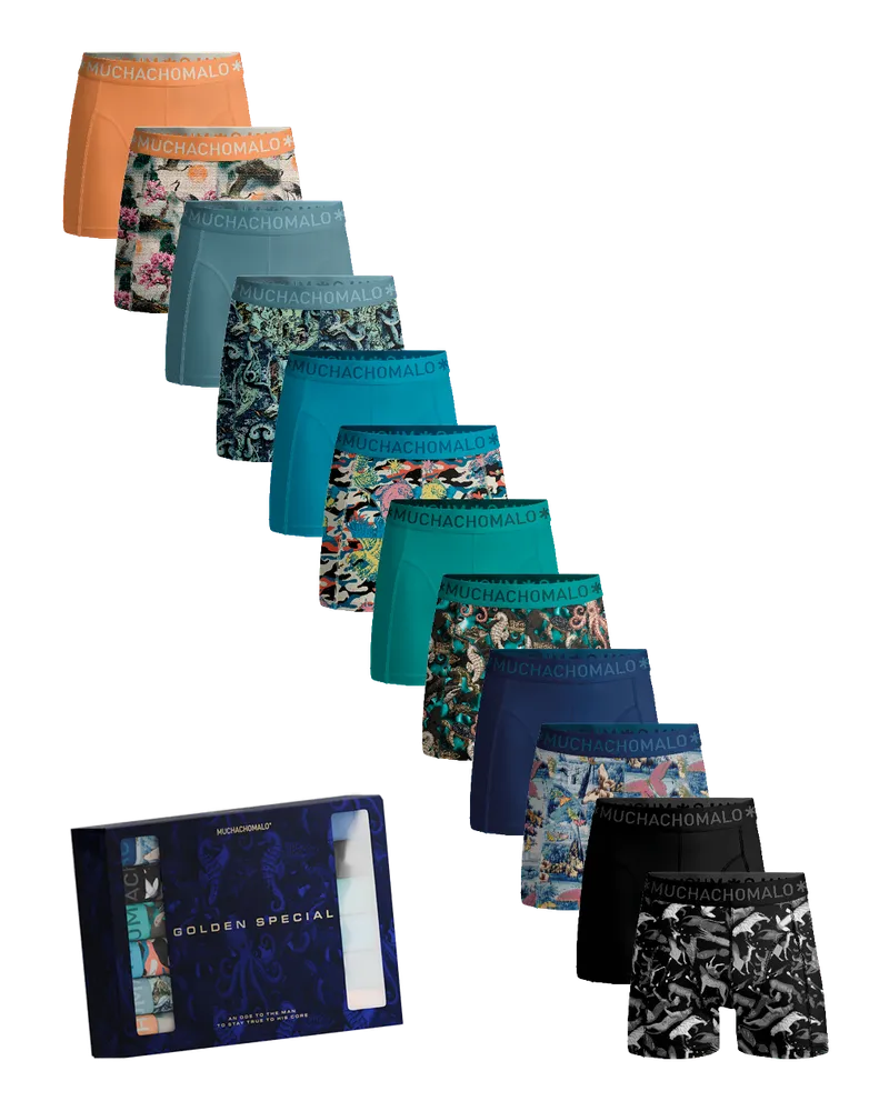 Muchachomalo Herren Boxer Shorts - 12er Pack - Herren Unterwäsche Mehrfarbig