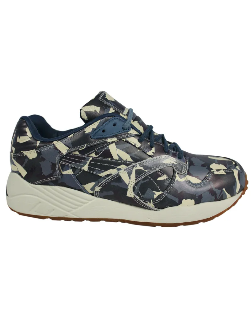 Puma XS 850 X BWGH CAMO Blue Leder Schnüre -up Herren -Trainer 357384 01 x25a Blau