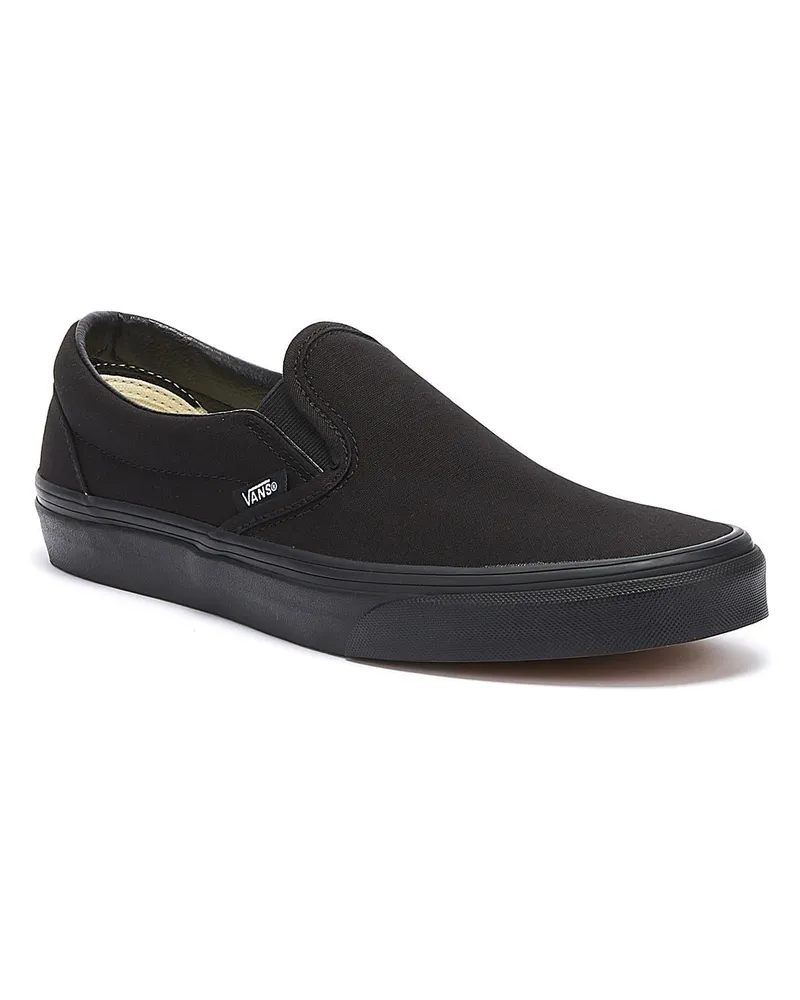 Vans Classic Slip-On Damen Leinenschuhe Schwarz