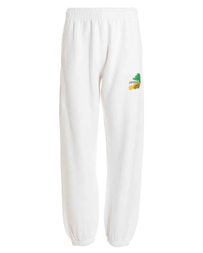 OFF-WHITE Brush Arrow Slim Track Pants Creme