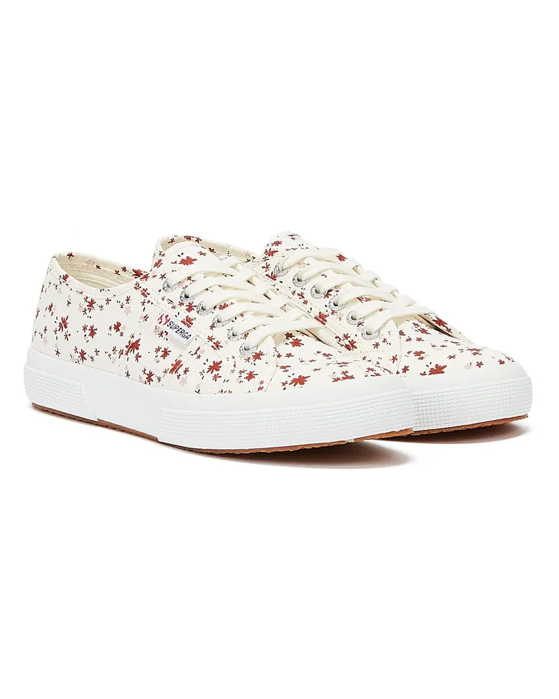 Superga 2750 Cotu Print Damen Weiß Turnschuhe Weiß