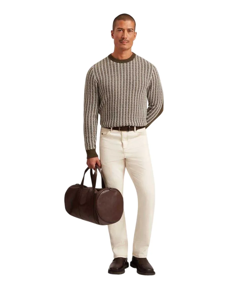 Ted Baker Sweatshirt für Herren, Maßgeschneidert (Oliv Oliv