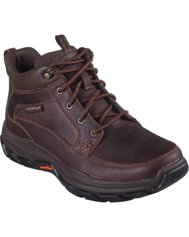 Skechers Respected Boswell Synthetische Herren Wanderstiefel in Rot/Braun Rot