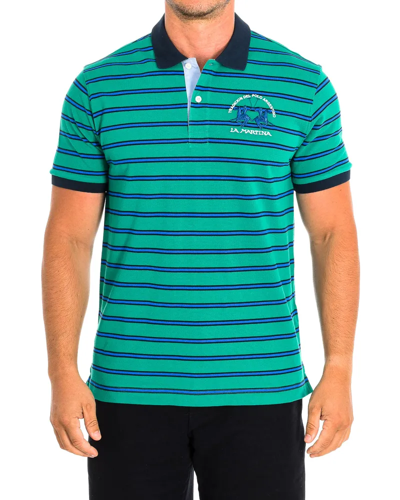 La Martina Polo mit kurzen Ärmeln TMP024-PK147 Mann Grün