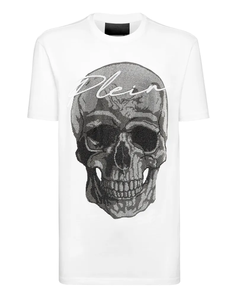 Philipp Plein T-Shirt Skull Weiß