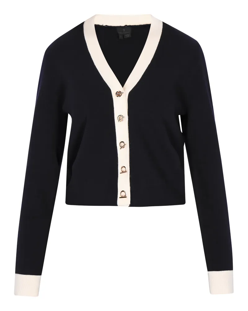 DreiMaster Strickjacke Frauen Marine Marineblau