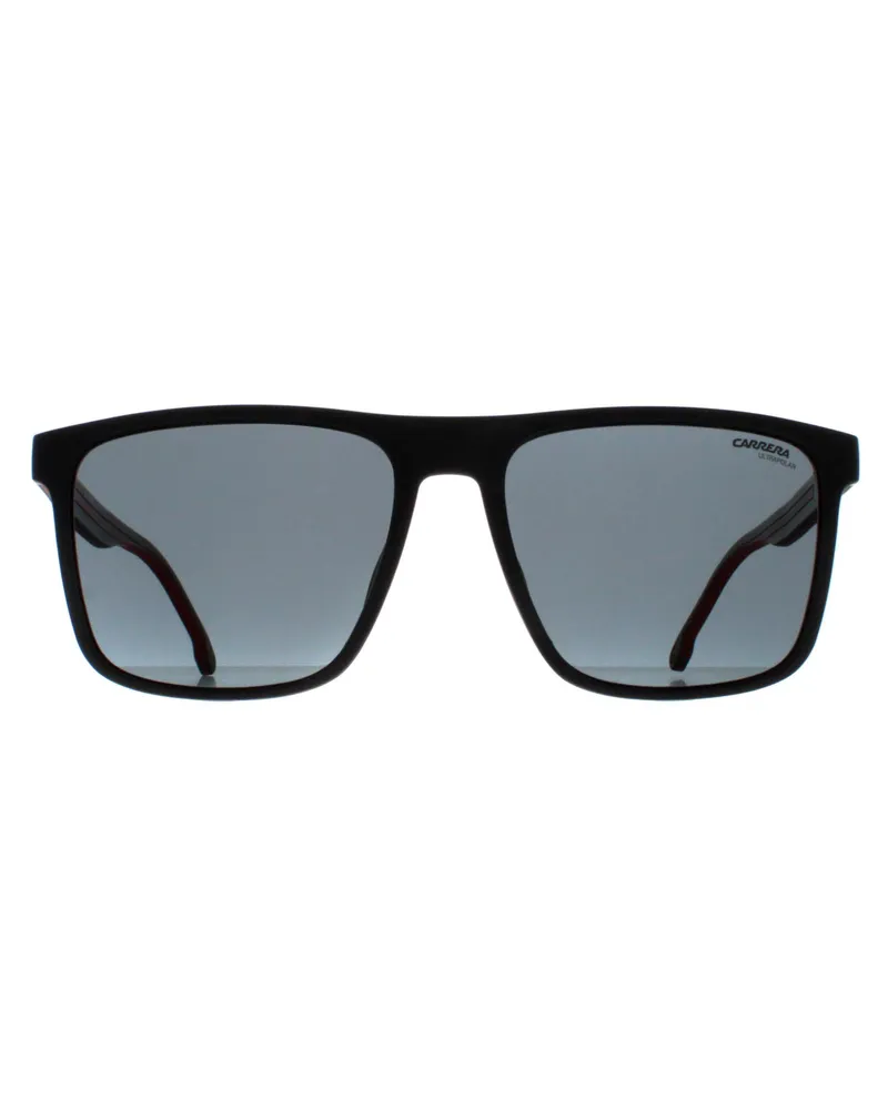 Carrera Rectangle Herren Schwarz und Rot Burgund 8064/S Schwarz