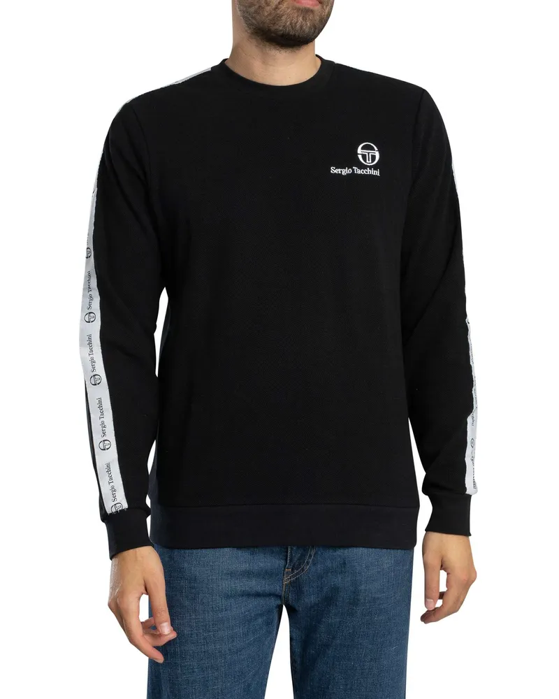 Sergio Tacchini Delman Sweatshirt, Schwarz Schwarz