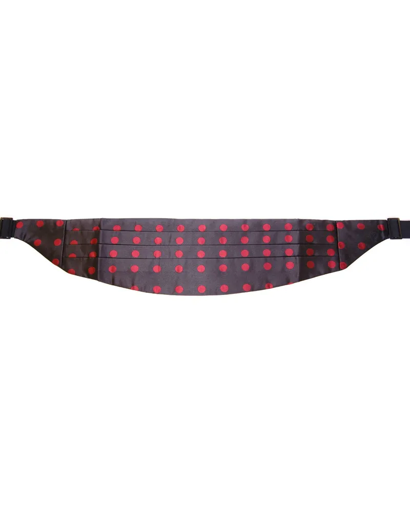 Dolce & Gabbana Punkte-Manschette mit verstellbarem Band Dunkelgrau