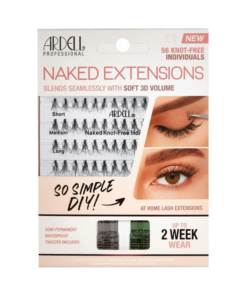 ARDELL Naked Extensions Soft 3d Volume X 56 Knotenfreie Einzelsträhnen #schwarz 1 Stück 
