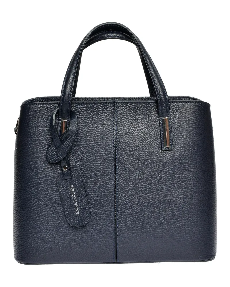 Anna Luchini Blau Rindsledertasche Blau