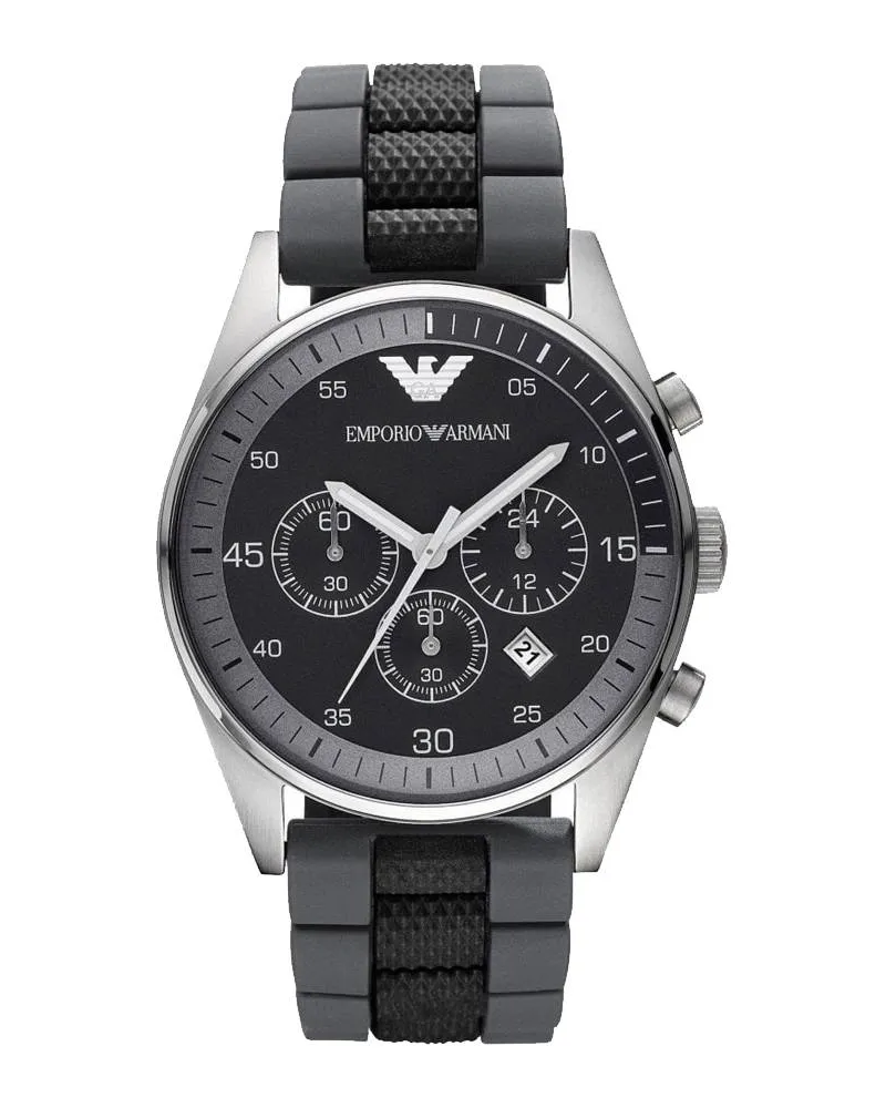 Emporio Armani Herren Chronograph Uhr AR5866 Silber