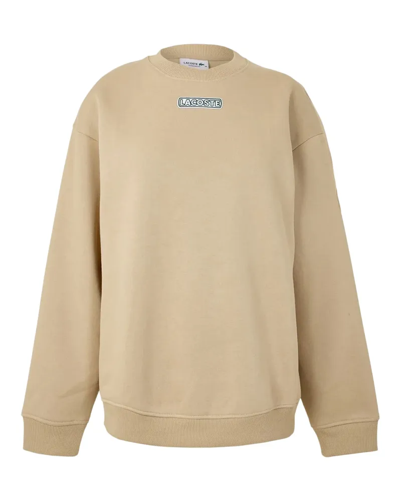 Lacoste Sweatshirt für Damen, Rundhalsausschnitt, Regulär, Langärmlig (Beige Beige