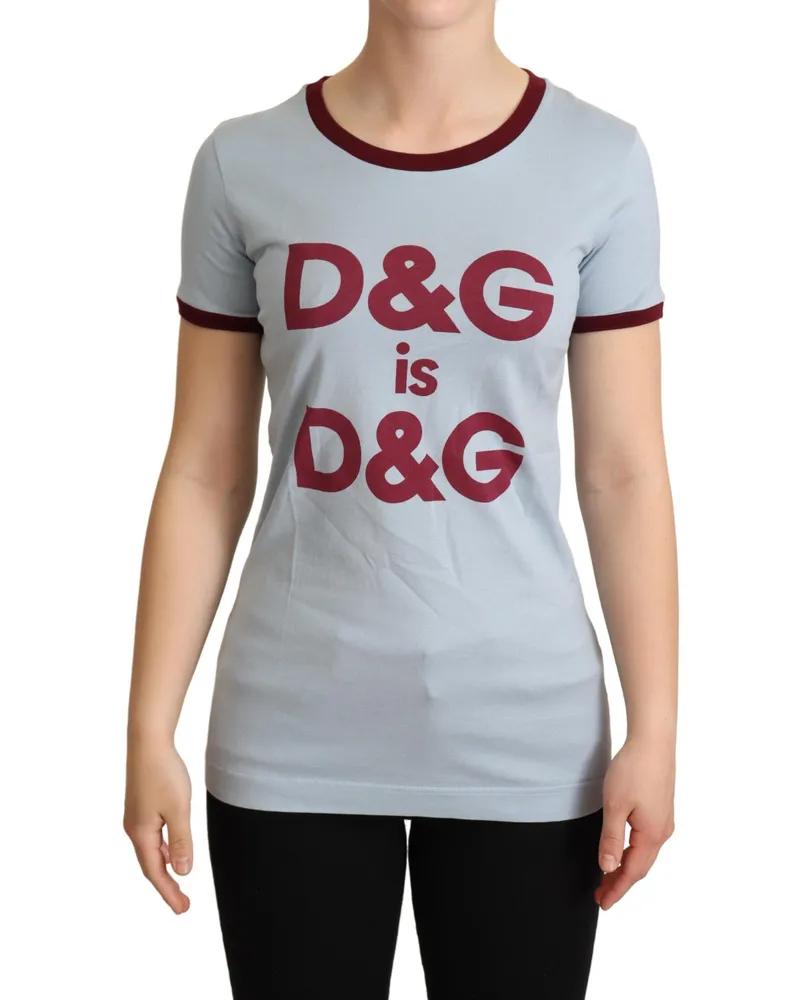 Dolce & Gabbana Dolce Gabbana T-Shirt mit kurzen Ärmeln Silber