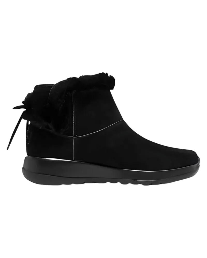 Skechers On The Go" Stiefeletten für Damen, Wildleder, Flach (Schwarz Schwarz