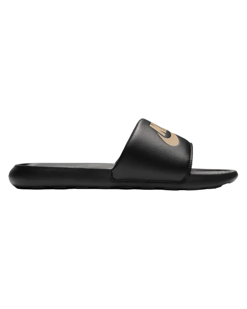 Nike Victori One Shower" Pantoffeln für Herren (Schwarz/Metallic Schwarz
