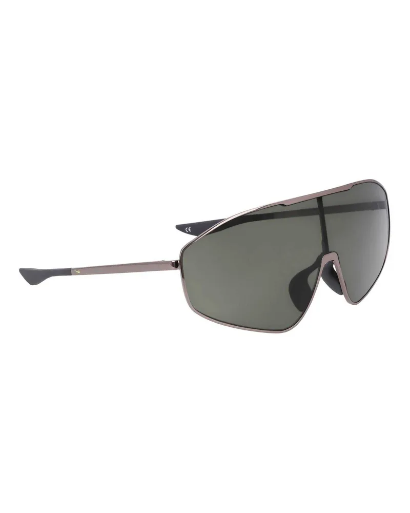 Nike Echo Shield" Sport-Sonnenbrille für Herren/Damen Unisex (Metall-Grau/Grün Dunkelgrün