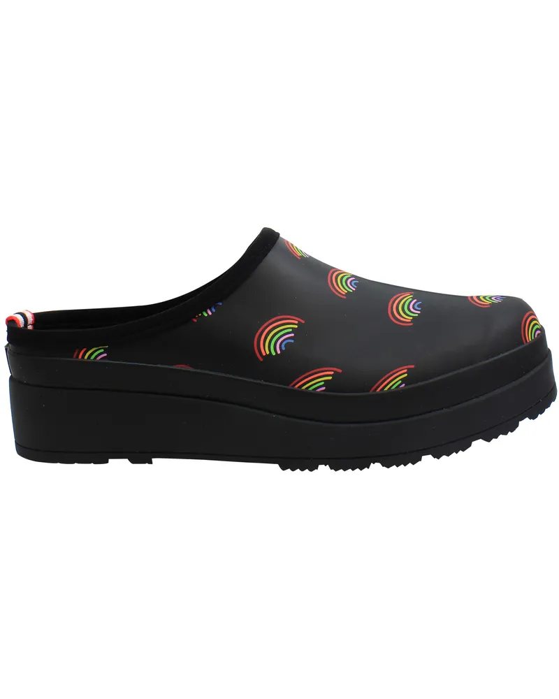 Hunter Play Mini Clogs mit Rainbow-Print für Damen - Blau Blau