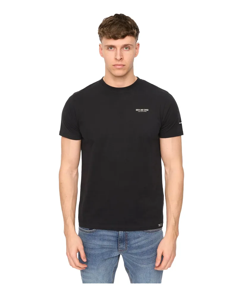 Duck and Cover Landway" T-Shirt für Herren (Schwarz Schwarz