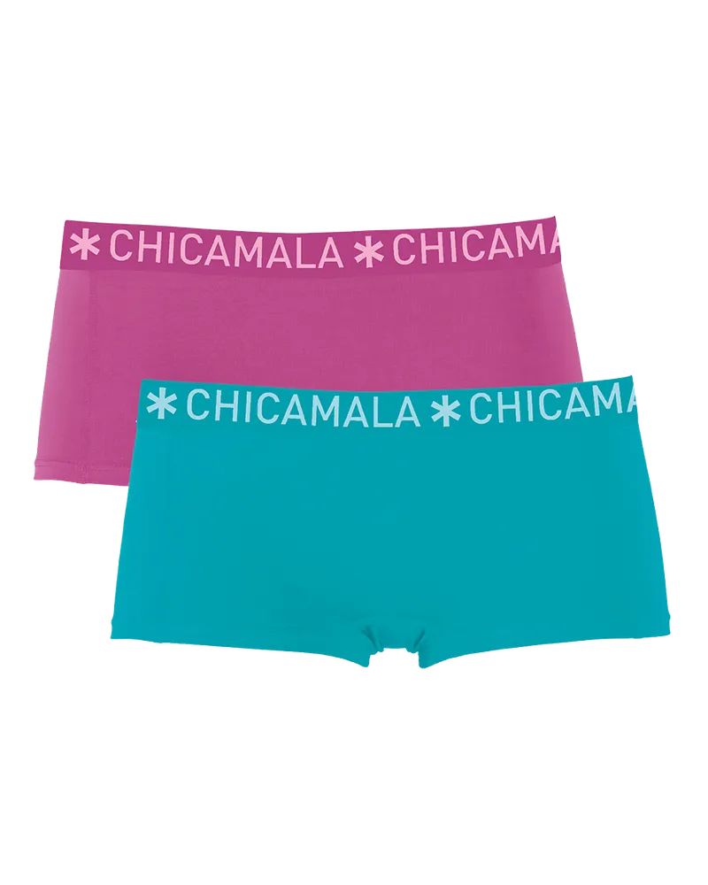 Muchachomalo Chicamala Boxer – 2er-Pack – Unterwäsche für Mädchen Mehrfarbig