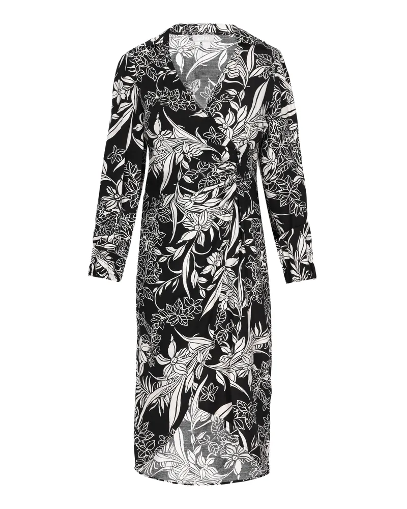 Usha Kleid Frauen schwarz/offwhite Schwarz